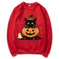 thumbnail image 3 of MVRLSH Women's Halloween Graphic Print Long Sleeve Pullover Sweater Size - M, 3 of 6