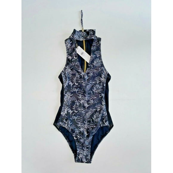 WE ARE HANDSOME Gilt & Saks Collar Swimsuit Midnight ( XS )