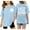 Z3-Light Blue, variant on Miaoju Girls Tops Size 14-16 Round Neck Letter Print Short Sleeve T-Shirt Fashion Casual Summer Tops Clothes for Girls