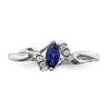 thumbnail image 5 of Primal Gold 14 Karat White Gold Diamond and Sapphire Ring, 5 of 5