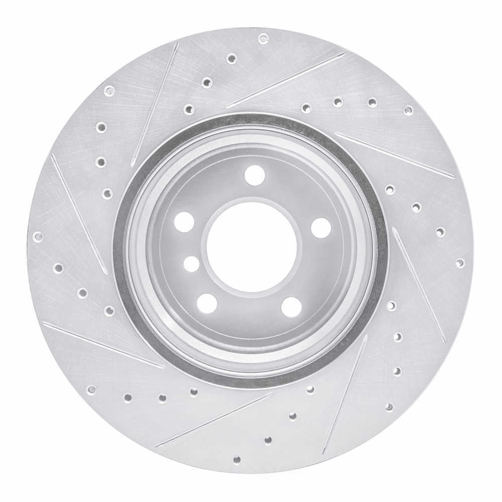 Dynamic Friction Company 631-31141R DFC Brake Rotor - Drilled And Slotted - Silver