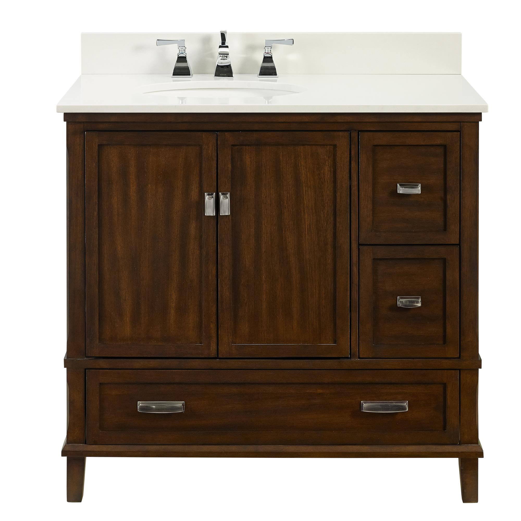 DHP Otum 36 Inch Bathroom Vanity with Sink, Navy Blue - Walmart.com