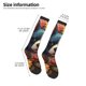 thumbnail image 2 of Fotbe Cute Colorful Flower French Bulldog Calcetas Divertidas Estampadas para Hombre y Mujer, Calcetas de Algodón hasta la Rodilla para Caminar, Correr, Enfermería y Embarazo, 2 of 6