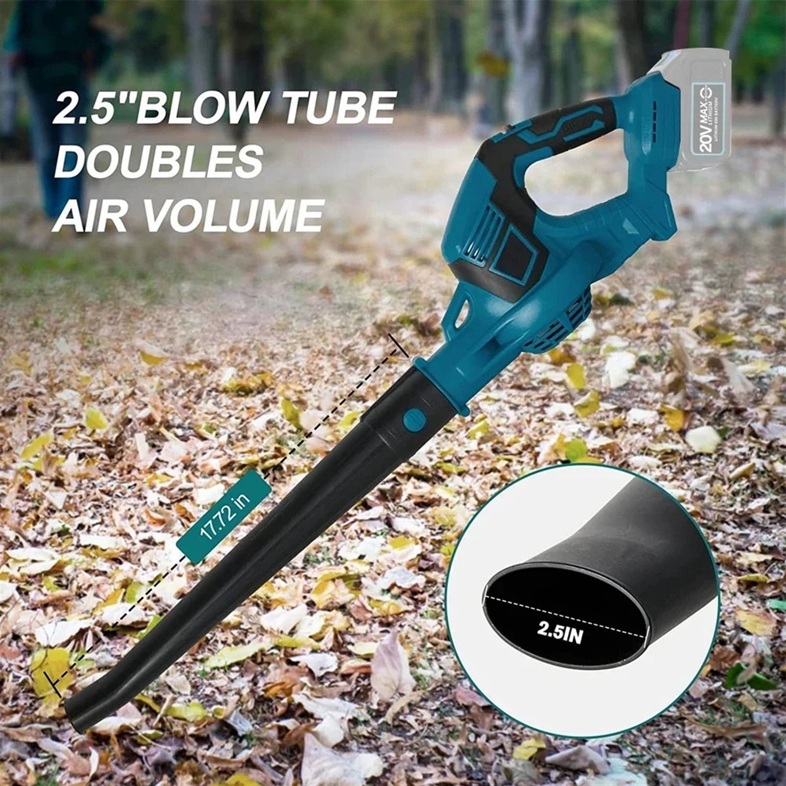 High Powerful Electric Air Blower Handheld Cordless Leaf / Snow/Dust Blowing Blower Garden Tool ,Adjustable Speed