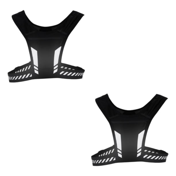 Yuarrent Chaleco reflectante para correr con bolsillo para teléfono Ligero para hombres Correr Senderismo Tipo 1 2piezas