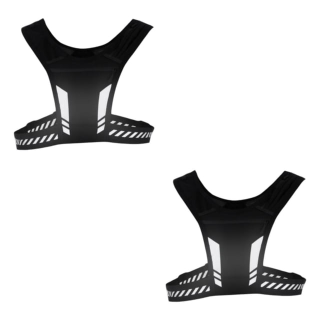 Transemion Gilet Réfléchissant de Course Confortable avec Poche pour Téléphone Conçu pour la Course et la Randonnée pour Hommes Type1 2 Pcs
