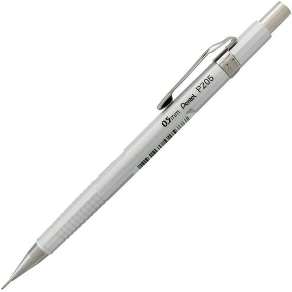 Pentel Sharp Mechanical Pencil, .5mm, Metallic Silver