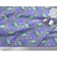 thumbnail image 2 of Soimoi Purple Heavy Canvas Fabric Crabs Ocean Print Fabric by Yard 58 Inch Wide, 2 of 3