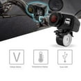 thumbnail image 3 of Cargador para teléfonos y tabletas de motocicleta, toma de corriente con doble USB y encendedor de cigarrillos (rojo), 3 of 8