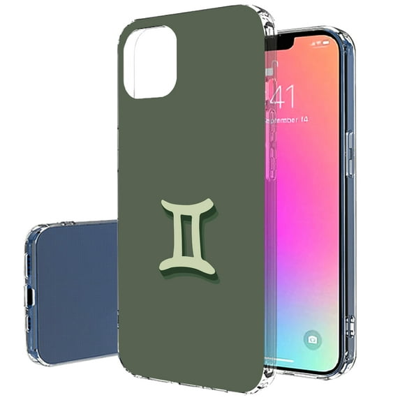 TalkingCase Slim Case for Apple iPhone 13 Pro, Slim Thin Gel Tpu Cover, Gemini Astrology Print, Light Weight, Flexible, Soft, Anti-Scratch, Printed in USA