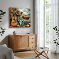 thumbnail image 3 of Autumn and Western Elements, Guitar, Cowboy Boots, Cactus Poster Canvas Print Wall Art Bedroom Room Aesthetics Decoration, 3 of 5