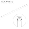 thumbnail image 2 of 2pcs Clear Rigid Tubing Pipe 13mm(1/2") ID x 17mm OD 305mm Plastic Polycarbonate Tube, 2 of 7