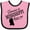 Pink and Black, variant on Inktastic Someone in Mississippi Loves Me Boys or Girls Baby Bib