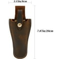 thumbnail image 2 of HNYG 2Pcs Plier Holder for Belt, Durable Leather Sheath Pouch Holder, Tool Holsters for Garden Pruning Pliers, Shears, Scissors or Knife, Brown, 2 of 6