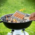thumbnail image 2 of Hot Dog Roller Stainless Steel Sausage Roller Rack with Long Wooden Handle BBQ Hot Dog Griller Portable Sausage Holder Grill Tool Camping Grill Accessories for Evenly Cooked, 2 of 8