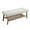 Beige, variant on Dayalane Upholstered Storage Bench with Shoe Rack,Linen Fabric Entryway Bench for Living Room, Bedroom and Hallway, Multi Functional Ottoman with Solid Wood Shelf, Beige