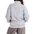 thumbnail image 5 of QAFOPEH Women Half Zip Long Sleeve Kangaroo Pocket Pullover Sweatshirt, 5 of 6