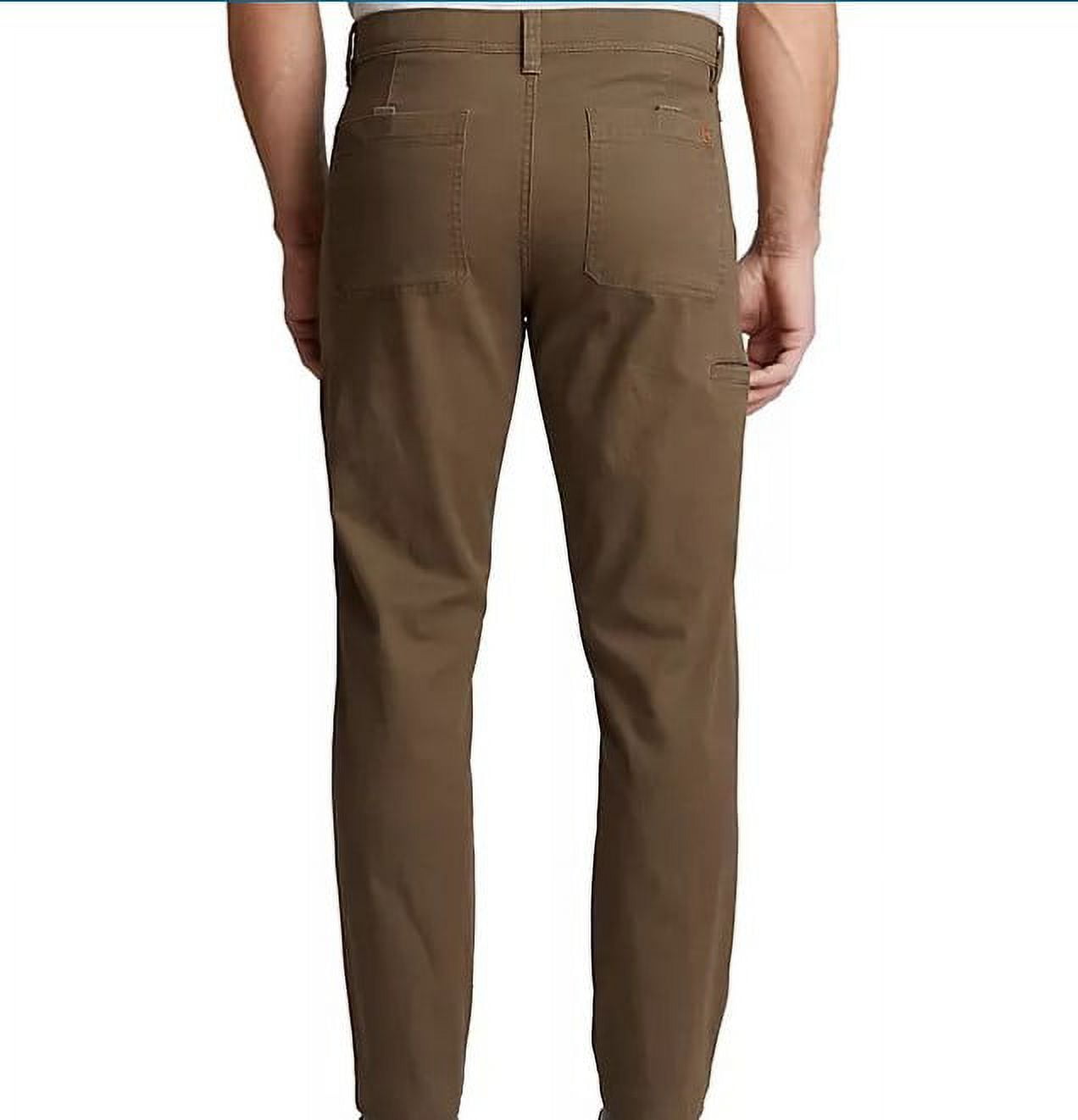 WP Weatherproof Men's Flex Waist Twill Trail Utility Pant, Straight Leg  (Iron, 40x32) 