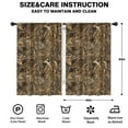 thumbnail image 2 of Blackout Kids Curtains,Grassland Camo Brown Plants Pattern Childrens Insulated Curtains Set Of 2,Bedroom Essentials,Toddler Room Decor 42"x63", 2 of 5