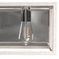 thumbnail image 4 of Hunter - Squire Manor 4-light Distressed White, Medium Size Vanity Light, Dimmable, Modern Style, for Bedrooms, Dining, Living Rooms - 19037, 4 of 7