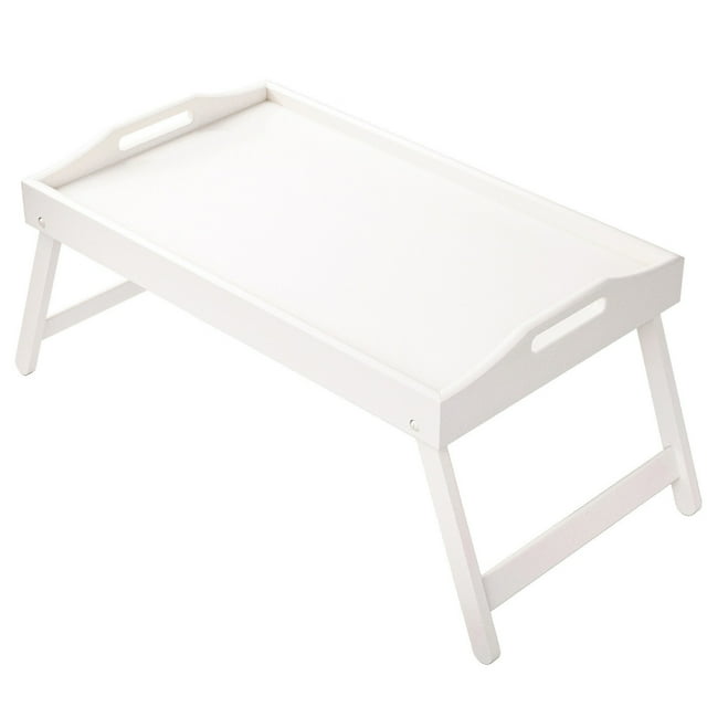 Binwennn Mini Folding Table Multifunctional Household Bedroom Bed Wooden Tray Computer Solid Wood Table Dish Dryer Rack Mats for Stainless Steel Dish Rack Kitchen Roller Rack Kitchen Dish Drying Rack