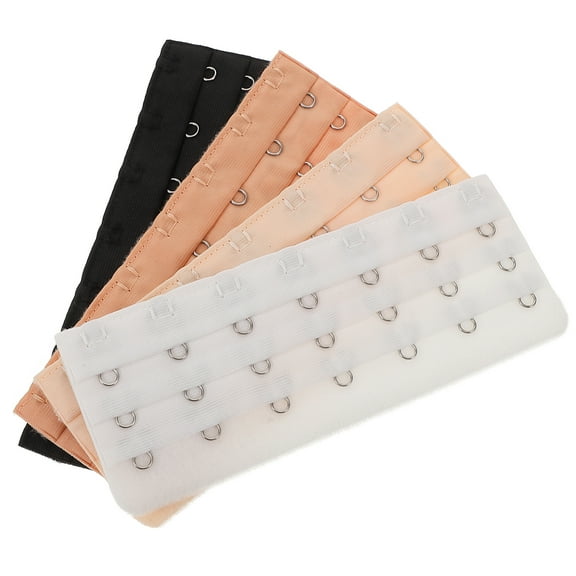4 Pcs Hook and Eye Bra Extenders Clear Bra Shapewear Women's 13.10X5.00X0.30CM