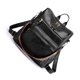 thumbnail image 4 of Mochila PU Cuero Vintage Gran Capacidad Suave Multi Bolsillo Mochila para Mujer Señora Negro, 4 of 5