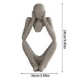 thumbnail image 5 of Resin Thinker Style Abstract Sculptures Statue Modern Desktop Figurines Hand-made Crafts Present for Friends Family, 5 of 5