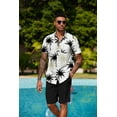 thumbnail image 5 of COOFANDY Mens Hawaiian Shirt and Shorts Set 2 Piece Vacation Outfits Floral Button Down Shirt, 5 of 8