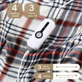 thumbnail image 5 of Electric Heated Blanket Throw Size,  & Blue-White-Red Plaid, 5 of 7
