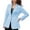 Blue, variant on Casual Blazer Jacket for Women 2025 Long Sleeve Button Notch Lapel Collar Slim Fit Business Casual Work Office Jacket