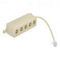 thumbnail image 7 of Chenyang CY 5 Way Outlet 6P4C RJ11 RJ12 TelePhone Phone Modular Jack Line Splitter Adapter Beige 1-in-5-out Adapter, 7 of 7