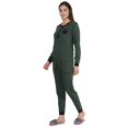 thumbnail image 2 of Inkmeso Womens Nightwear Pajamas Set Sleepwear Long Sleeve Top With Pant, 2 of 8
