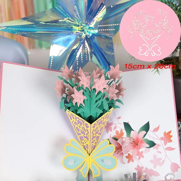 Tarjeta 3D personalizada, regalo creativo para esposa y novia para el Día de San Valentín, invitación de boda, tarjeta de agradecimiento, venta al por mayor