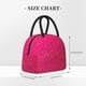 thumbnail image 2 of Fotbe Rose Red Glitter Bolsa de Almuerzo con Estampado, Lonchera Aislada, Contenedor de Comida Reutilizable Tipo Cooler a Prueba de Fugas, 2 of 6