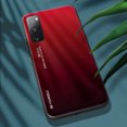 thumbnail image 2 of Galaxy S20 FE Case, S20 FE 5G Case, Allytech Tempered Glass Back Cover Gradient Color Anti-scratch Bumper Case Cover for Samsung Galaxy S20 Fan Edition 5G/ Galaxy S20 FE, Red, 2 of 8