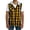 Yellow, variant on Mens Sleeveless Fannel Shirt Casual Cotton Plaid Vest Hoodies Yellow,2XL
