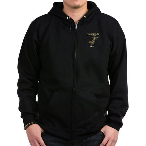 CafePress - Tough Enough Zip Hoodie (Dark) - Zip Hoodie, Classic Hooded Sweatshirt with Metal Zipper