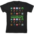 thumbnail image 1 of Minecraft Blocs T-Shirt Noir pour Enfants, 1 of 2