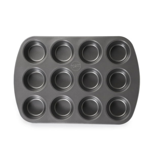 Moule à mini-muffins 24 cavités 4,5 cm anti-adhérent | Cerf Dellier Moule à mini-muffins 24 cavités 4,5 cm anti-adhérent | Cerf Dellier