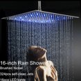 8"10"12"16"LED Shower Head Square Top Sprayer without Shower Arm Matte