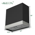 thumbnail image 6 of Akicon 600 CFM Wall Mounted Range Hood, Stainless Steel Range Hood 30 inch, Energy Saving, Ducted Kitchen Hood for Cooking, Powerful Vent Motor, Jet Black with Nickel, 6 of 7