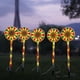 thumbnail image 5 of Juego de 5 luces solares navideñas para exteriores, 8 modos de iluminación LED con forma de bastón de caramelo, impermeables, para patio, jardín, césped y decoración navideña., 5 of 9