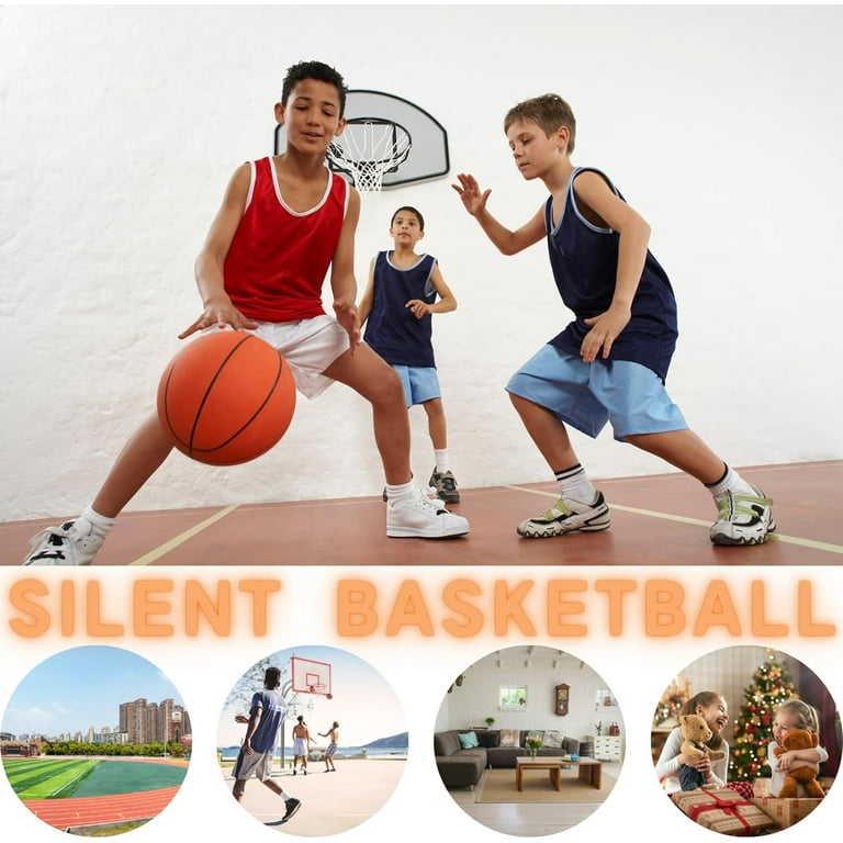 Silent Basketball & Basketball Hoop, 2023 Newest Quiet Basketball