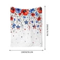 thumbnail image 3 of Independence Day Blanket Festive Flannel Blanket Soft Warm Throw Blanket For Home Sofa Bed Holiday Decoration, 3 of 9