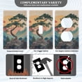 thumbnail image 3 of Yayeee Blank Wall Plate Cover 1-Gang 4.5"x2.7" Home Unused Decorative Outlet, Pine Tree at Dawn, 3 of 7