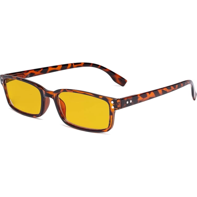 Eyekepper Blue Light Blocking Reading Glasses with Amber Tinted Filter Lens - Computer Readers Men Women - Tortoise +2.50