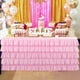 thumbnail image 4 of de tul para , de 5 capas con rosa, para fiestas, baby shower, bodas, cumpleaños, decoración para hogar, 3 tamaños 75x183cm Yotijar Falda De Mesa De Manteles De Tul, 4 of 7