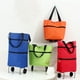 thumbnail image 5 of Monstrate Bolsas de compras plegables y portátiles de gran capacidad, tela Oxford y bolsa de compras plegable de metal Almacenamiento y organización del hogar rojo, 5 of 6