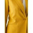 thumbnail image 4 of Le Suit Women's Two Button Blazer & Pant, 2pc Set, Saffron, 4 of 4